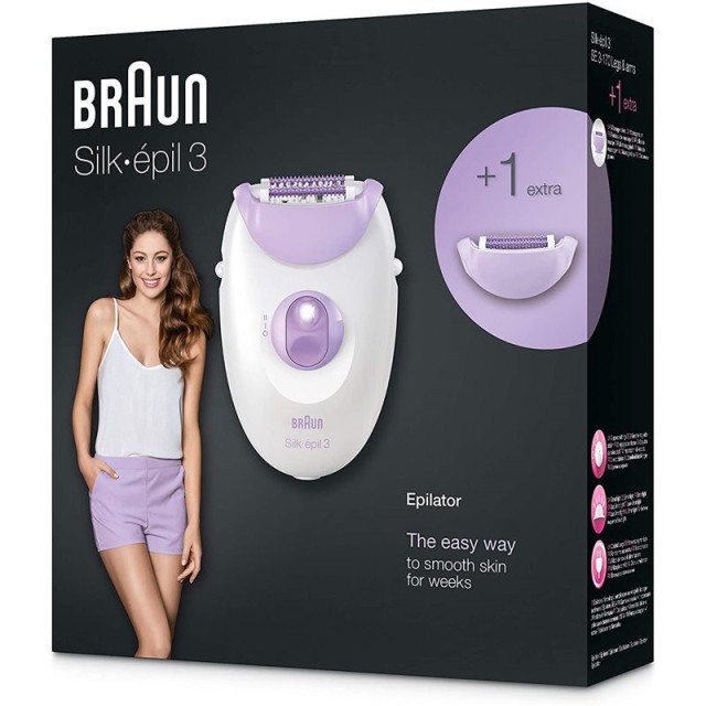 Μηχανή Αποτρίχωσης για το Σώμα-   BRAUN SE3170 Silk Epil