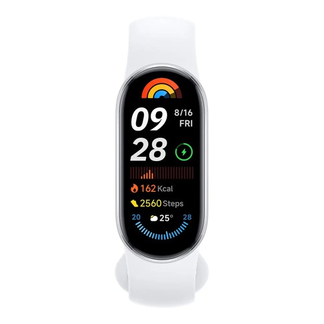 Xiaomi Smart Band 9 BHR8340GL Αδιάβροχο έως 5ATM 233mAh 1.62" AMOLED Οθόνη Ασημί