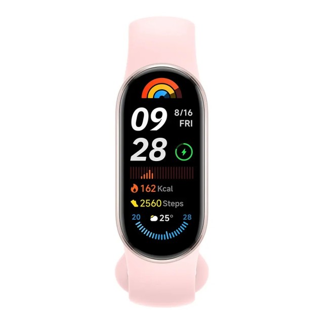 Xiaomi Smart Band 9 BHR8345GL Αδιάβροχο έως 5ATM 233mAh 1.62" AMOLED Οθόνη Ροζ