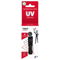 Φακός Wonder Wt1501L UV 395nm Απόσταση Δέσμης: 10m Αυτονομία: 4h Βάρος: 77gr IP44 Μεταλλικός