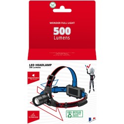 Επαναφορτιζόμενος Φακός Κεφαλής Wonder Wt5001H 500 Lumens Απόσταση Δέσμης: 300m Αυτονομία: 4.5h Βάρος: 216gr IP44 Μαύρος