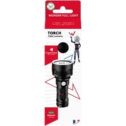 Φακός Wonder Wt15001W 1500 Lumens Απόσταση Δέσμης: 500m Αυτονομία: 4h Βάρος: 315gr IP44 Μεταλλικός