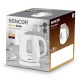 Βραστήρας Sencor SWK 1100WH 1 lt 100W με Αφαιρούμενο και Πλενόμενο Φίλτρο Ρύπων και Αλάτων Λευκό