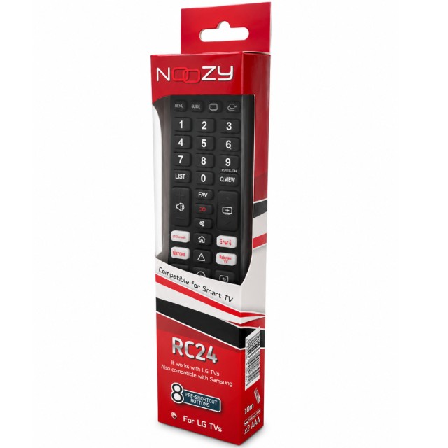 Τηλεχειριστήριο Noozy RC24 για Τηλεοράσεις LG, Άμεσης Αντικατάστασης Χωρίς Προγραμματισμό