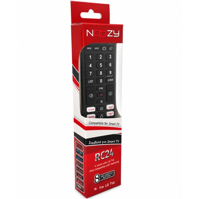 Τηλεχειριστήριο Noozy RC24 για Τηλεοράσεις LG, Άμεσης Αντικατάστασης Χωρίς Προγραμματισμό