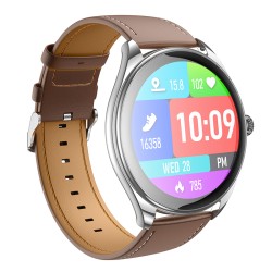 Smartwatch Hoco Y22 IP67 AMOLED Οθόνη 1.43" 200mAh  με Δυνατότητα Κλήσεων Ασημί