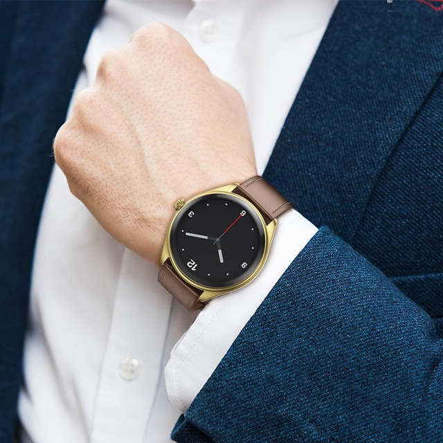 Smartwatch Hoco Y22 IP67 AMOLED Οθόνη 1.43" 200mAh  με Δυνατότητα Κλήσεων Χρυσό Σαμπανιζέ