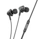 Hands Free Hoco M113 Earphones Lightning Μαύρα 1,2μ.