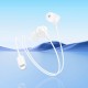 Hands Free Hoco M113 Earphones Lightning Λευκά 1,2μ.