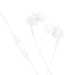 Hands Free Hoco M113 Earphones Lightning Λευκά 1,2μ.