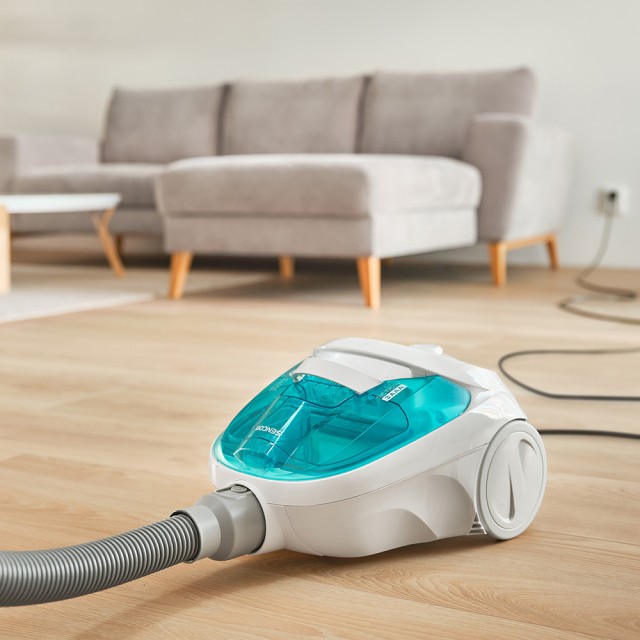 Ηλεκτρική Σκούπα Sencor SVC 1015TQ 3AAA 800W Χωρίς Σακούλα White/Blue