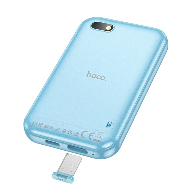 Hoco Y102 Children Phone 2G Nano Card 2.8"  800mAh με Κάμερα  Μπλε