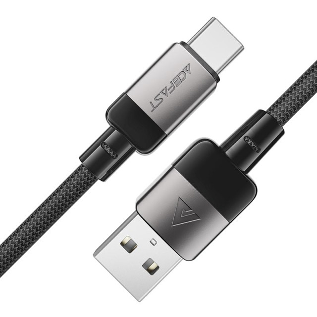 Καλώδιο σύνδεσης Acefast C9-04 USB σε USB-C 3.0A για Γρήγορη Φόρτιση και Μεταφορά Δεδομένων 1.2m Μαύρο