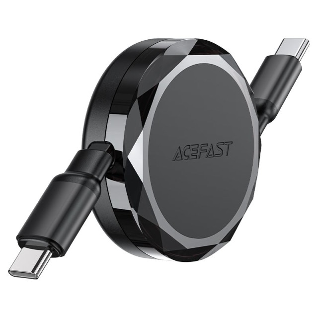 Καλώδιο σύνδεσης  Αναδιπλούμενο Acefast C13-03 USB-C σε USB-C 3A 60W 0,8m Μαύρο