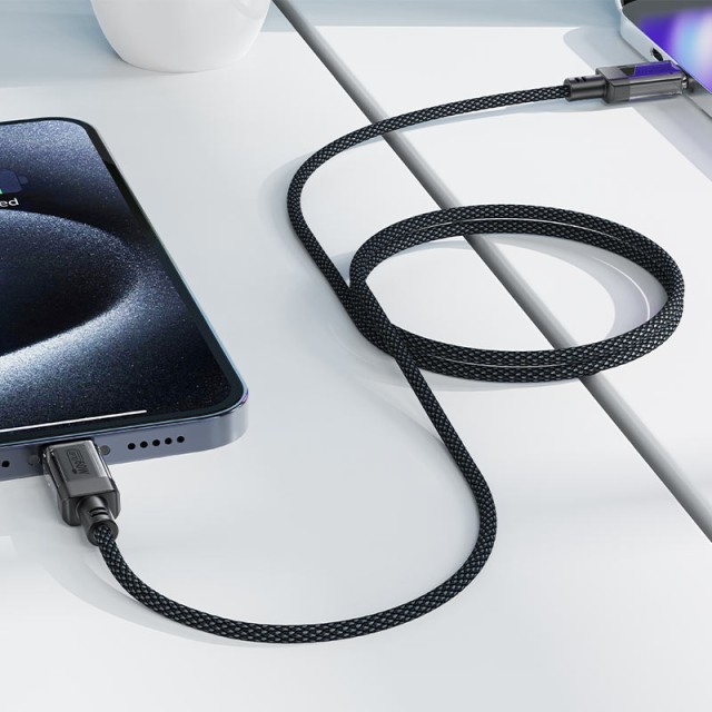 Καλώδιο Σύνδεσης Acefast C12-03  USB-C σε USB-C 60W 20V/3A Μαύρο 1.2m.