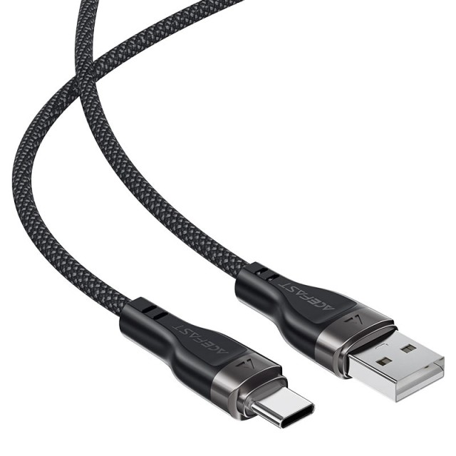 Καλώδιο Σύνδεσης Acefast C11-04 USB-A σε USB-C 3A με Μαγνητική Πλέξη Μαύρο 1.2m.