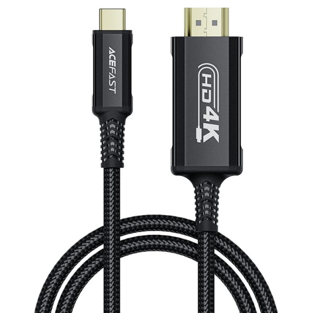 Καλώδιο σύνδεσης Acefast C1-10 USB-C σε HDMI 4K 60Hz HDR 1.8m Μαύρο Braided