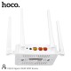 Wifi Router Hoco DQ04 300Mbps 4x5dBi 2.4GHz Λευκό