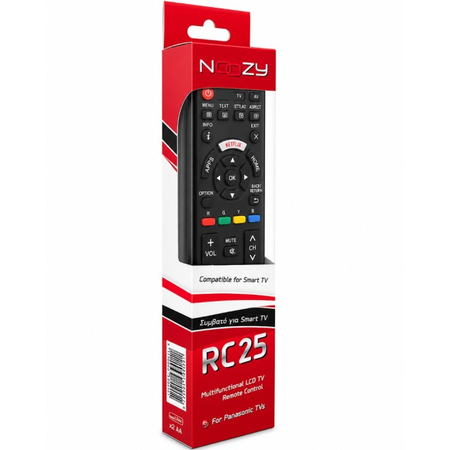 Τηλεχειριστήριο RC25 για Τηλεοράσεις Panasonic, Αμεσης Λειτουργίας Χωρίς Προγραμματισμό