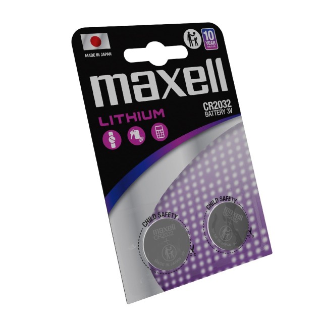 Buttoncell Maxell CR2032 3V Τεμ. 2