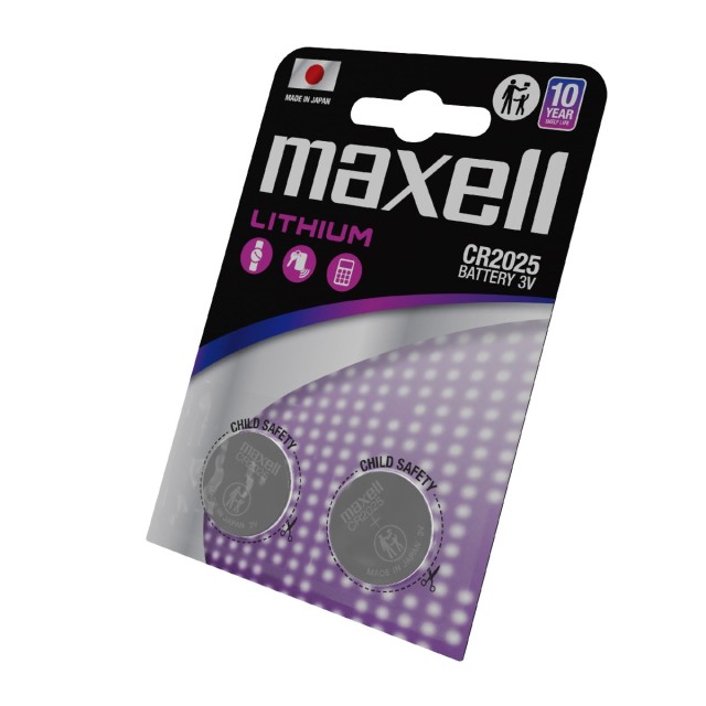 Buttoncell Maxell CR2025  3V Τεμ. 2