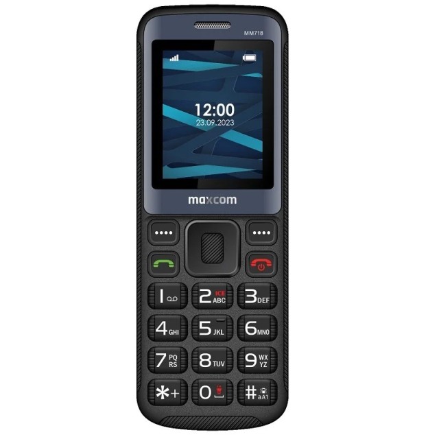 Maxcom MM718L 1.77" 4G VoLTE  με  Ραδιόφωνο, Κάμερα, Φακό Μαύρο