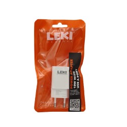 Φορτιστής Ταξιδίου Leki Orange Concept με USB 10W 5V 1.0A  Μαύρο