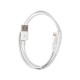 Καλώδιο Σύνδεσης και Φόρτισης Leki Orange Concept USB σε Lightning Λευκό 1m