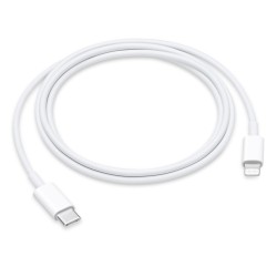 Καλώδιο Σύνδεσης Leki Orange Concept USB-C σε Lightning  Λευκό 1m