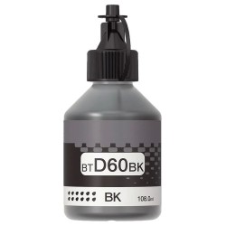 Μελάνι Brother Συμβατό BTD60BK 108ml Σελίδες:7500 Black για T220 T310 T4000DW T420W T4500DW T510W T520DW T710W T720DW