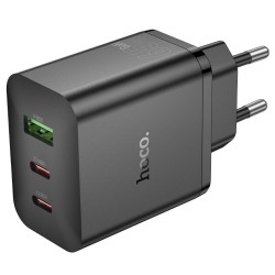 Φορτιστής Ταξιδίου Hoco N51 Scenery 65W με 2 x USB-C και 1 x USB-A  Μαύρος