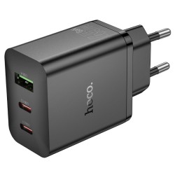 Φορτιστής Ταξιδίου Hoco N50 Scenery 45W με 2 x USB-C και 1x USB-A  Μαύρος