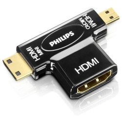 Αντάπτορας Philips Mini & Micro HDMI 4K Μαύρο