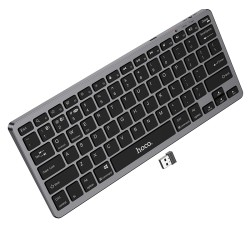 Ασύρματο Πληκτρολόγιο Hoco GM32 Wisdom 78 Πλήκτρα 2.4GHz+Bluetooth 5.0 Μαύρο
