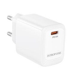 Φορτιστής Ταξιδίου Borofone BN28 Fuente USB-C 30W Λευκός