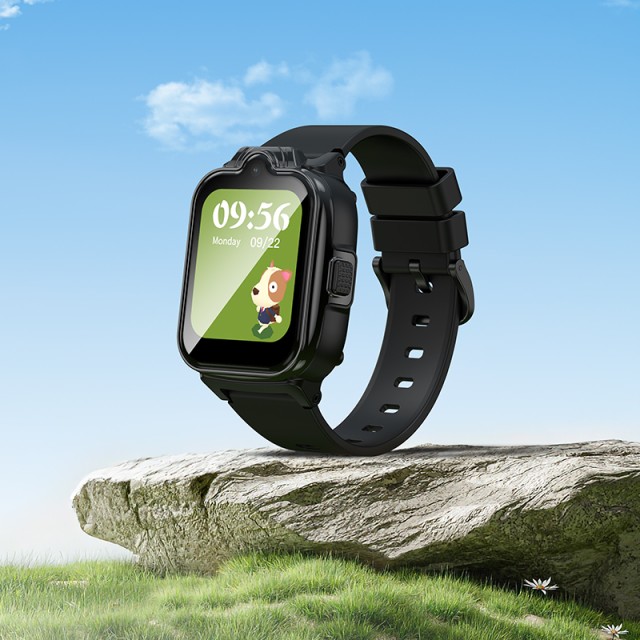 Kids Smartwatch Hoco Y104 4G  GPS WiFi 700mAh με 1.69” με Δυνατότητα Κλήσεων Μαύρο