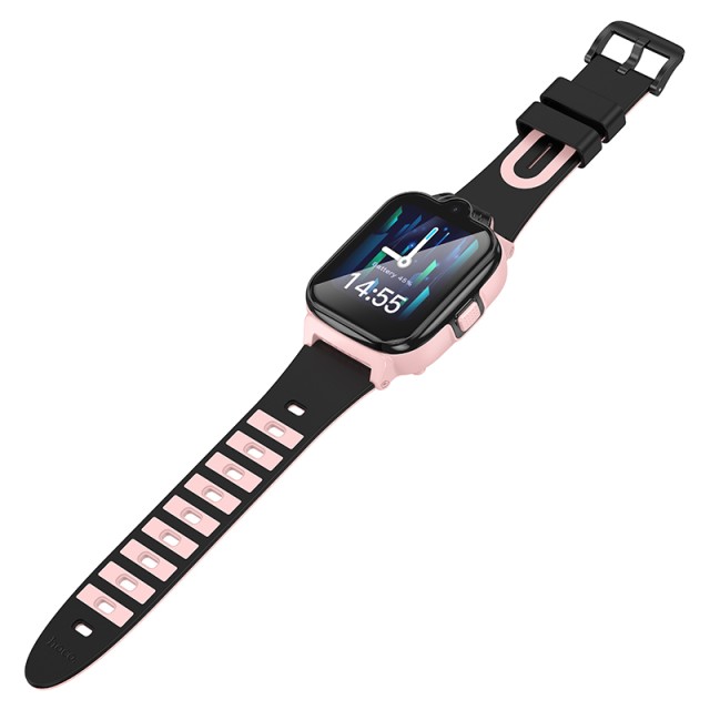 Kids Smartwatch Hoco Y104 4G  GPS WiFi 700mAh με 1.69” με Δυνατότητα Κλήσεων Ροζ