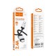 Καλώδιο Σύνδεσης X110 Honorific USB-A σε Lightning 2.4A  Μαύρο 1m
