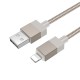 Καλώδιο Σύνδεσης X110 Honorific USB-A σε Lightning 2.4A  Χρυσό 1m