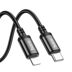 Καλώδιο σύνδεσης Hoco X89 Wind USB-C σε Lightning Braided 2m Μαύρο
