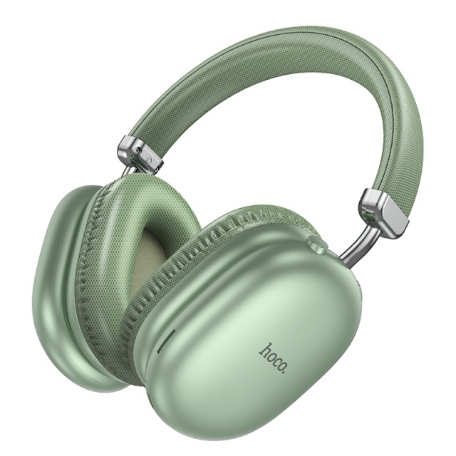 Wireless Ακουστικά Stereo Hoco W35 Max Joy V5.3 800mAh με υποδοχή Micro SD και AUX Πράσινα