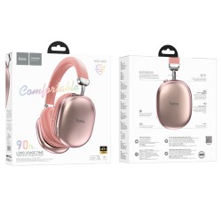 Wireless Ακουστικά Stereo Hoco W35 Max Joy V5.3 800mAh με υποδοχή Micro SD και AUX Ροζ