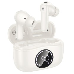 Wireless Hands Free Hoco EQ22 Singer TWS V5.4 400mAh με 7 Ώρες Λειτουργίας και Εναλλαγή Master/Slave Λευκά