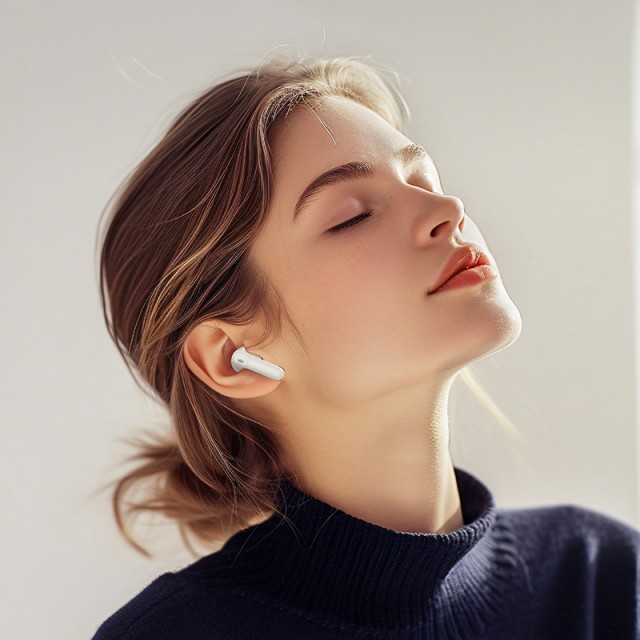 Wireless Hands Free Hoco EQ22 Singer TWS V5.4 400mAh με 7 Ώρες Λειτουργίας και Εναλλαγή Master/Slave Λευκά