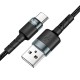 Καλώδιο σύνδεσης Hoco DU46 USB-A σε USB-C για Γρήγορη Φόρτιση και Μεταφορά Δεδομένων Μαύρο 1m