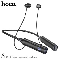 Wireless Earphones Hands Free Hoco DM42 Perfect  Neck Mounted v5.3 500mAh  Μαύρο