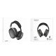 Wireless Ακουστικά Stereo Hoco ESD15 Max Shadow V5.3 400mAh με υποδοχή Micro SD, Μικρόφωνο και AUX Γκρι