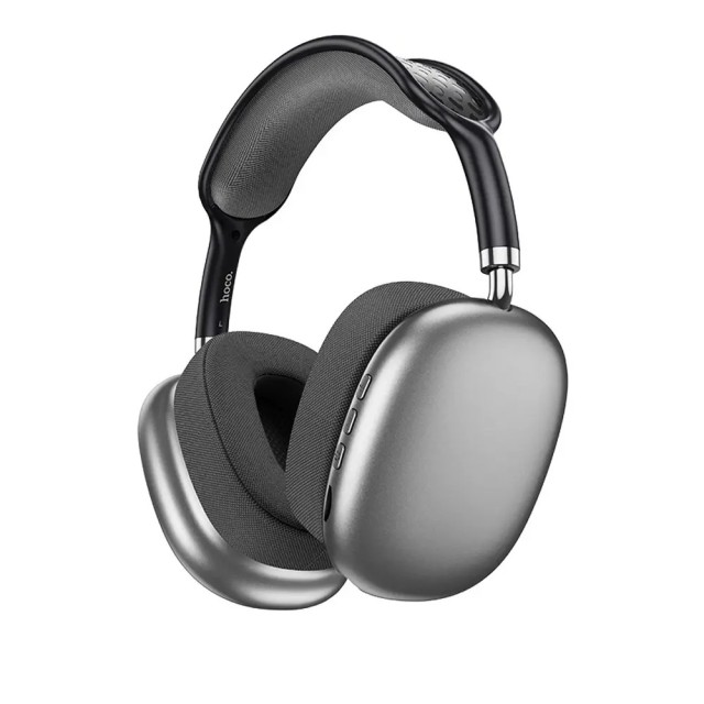 Wireless Ακουστικά Stereo Hoco ESD15 Max Shadow V5.3 400mAh με υποδοχή Micro SD, Μικρόφωνο και AUX Γκρι