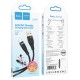 Καλώδιο σύνδεσης Hoco DU45 Sturdy USB-A σε USB-C 3.0A για Γρήγορη Φόρτιση και Μεταφορά Δεδομένων Μαύρο 1m