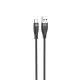 Καλώδιο σύνδεσης Hoco DU45 Sturdy USB-A σε USB-C 3.0A για Γρήγορη Φόρτιση και Μεταφορά Δεδομένων Μαύρο 1m